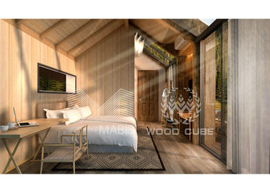 1 type Chambres en bois préfabriquées, maisons préfabriquées de chambre à coucher de rondin de conception moderne